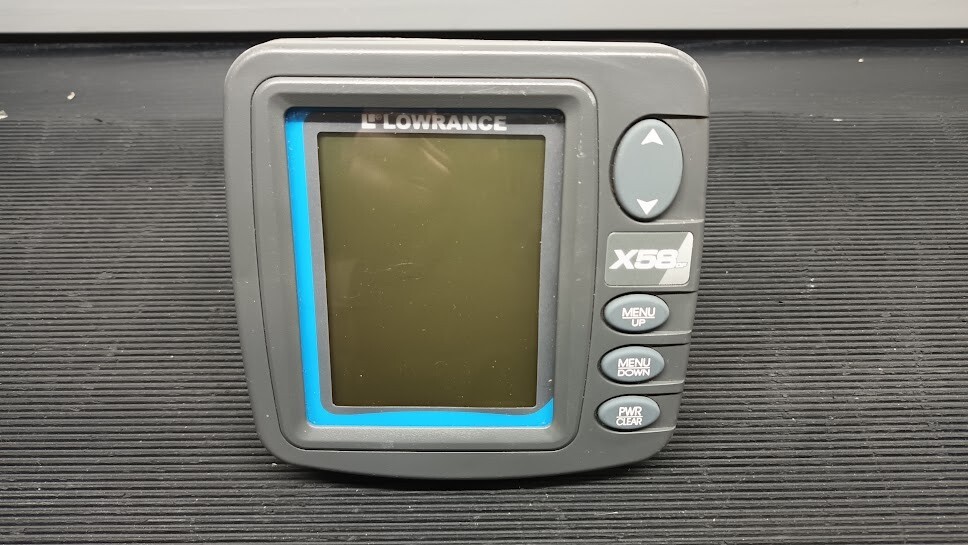 Lowrance X58 DF Fish Finder – Untested, Scratches, For Parts or Repair