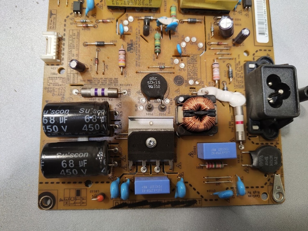 LG Power Supply Board EAX65391401 REV3.1 2014 For Parts Repair Untested