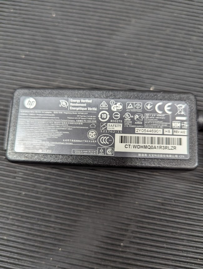 HP HSTNN-LA37AC Adapter 15V 1.33A Used Working Without Power Cord