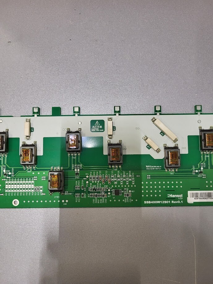 Hansol LCD SSB400W12S01 Rev0.1 Circuit Board - Untested for Parts or Repair