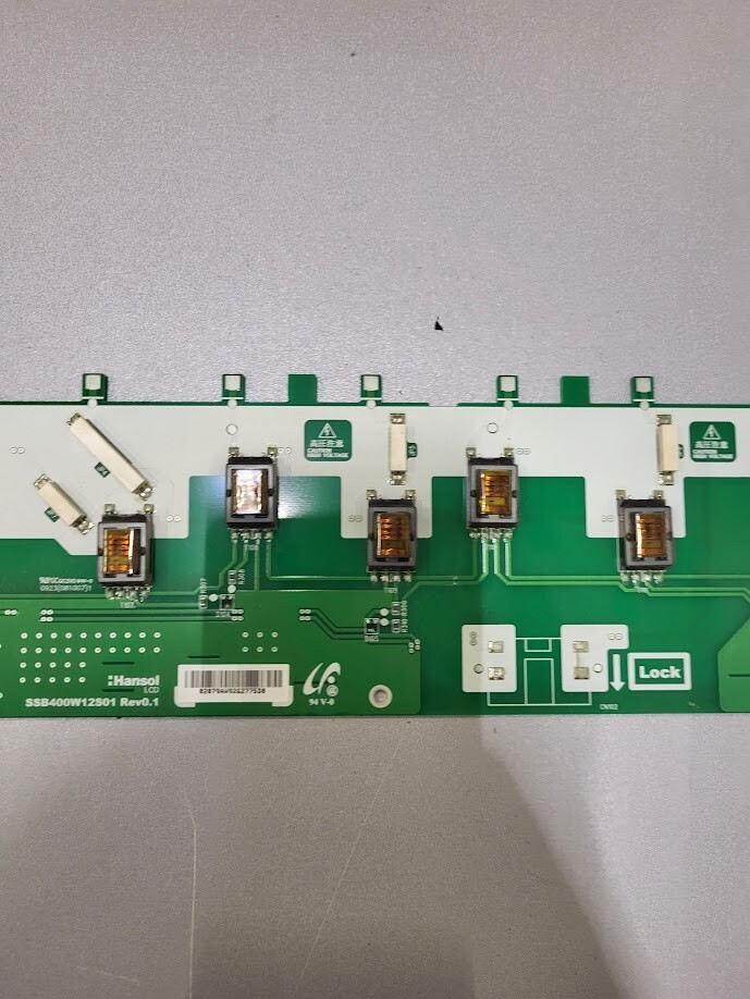 Hansol LCD SSB400W12S01 Rev0.1 Circuit Board - Untested for Parts or Repair