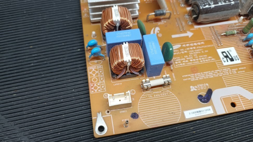 Non-Working Samsung PSLF231501C Power Supply Board - For Parts or Repair