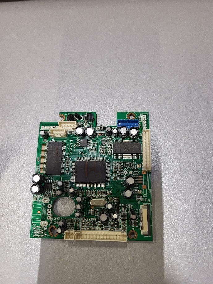 Electronic Circuit Board with Multiple Capacitors and Connectors - Untested