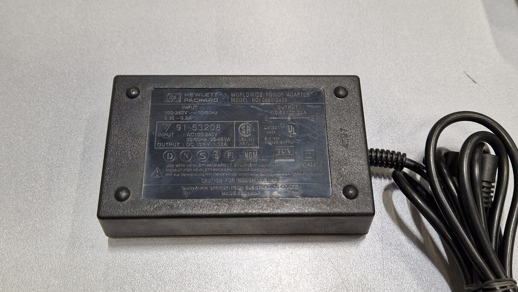 HP 0950-2435 Power Adapter 10.6V 1.32A Used Working Without Power Cord