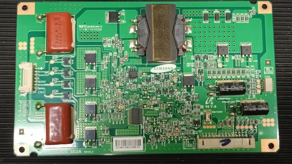 Used Samsung SSL400_3E2A Power Board Rev 2.0 - Non-Working for Parts/Repair