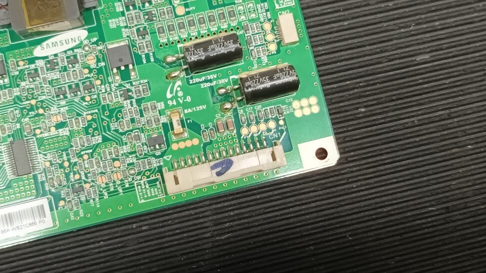 Used Samsung SSL400_3E2A Power Board Rev 2.0 - Non-Working for Parts/Repair