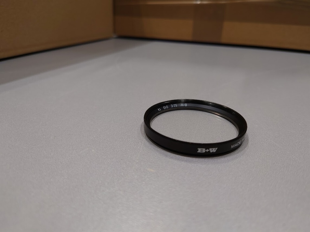 B+W, 52E 010 1x Made In Germany Lens Filter Used