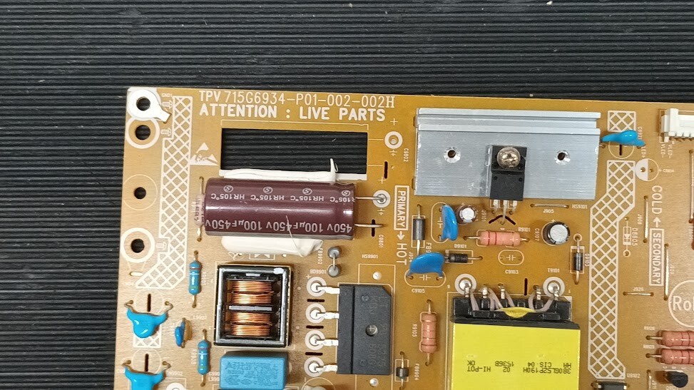 Used 715G6934-P01-002-002H Power Board - Non-Working for Parts/Repair