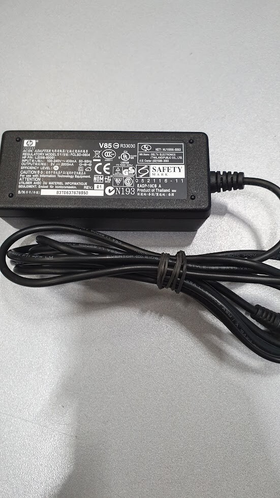 HP FCLSD-0604 AC/DC Power Adapter 5V 2A Used Working Without Power Cord