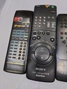 LOT OF 4 Remote Controls Sanyo RB-T44 Sony RMT-V159B Schneider Unknown Not Teste