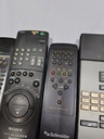 LOT OF 4 Remote Controls Sanyo RB-T44 Sony RMT-V159B Schneider Unknown Not Teste