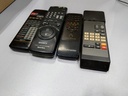 LOT OF 4 Remote Controls Sanyo RB-T44 Sony RMT-V159B Schneider Unknown Not Teste