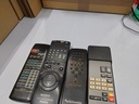 LOT OF 4 Remote Controls Sanyo RB-T44 Sony RMT-V159B Schneider Unknown Not Teste