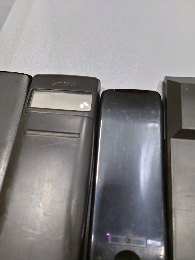 LOT OF 4 Remote Controls Sanyo RB-T44 Sony RMT-V159B Schneider Unknown Not Teste