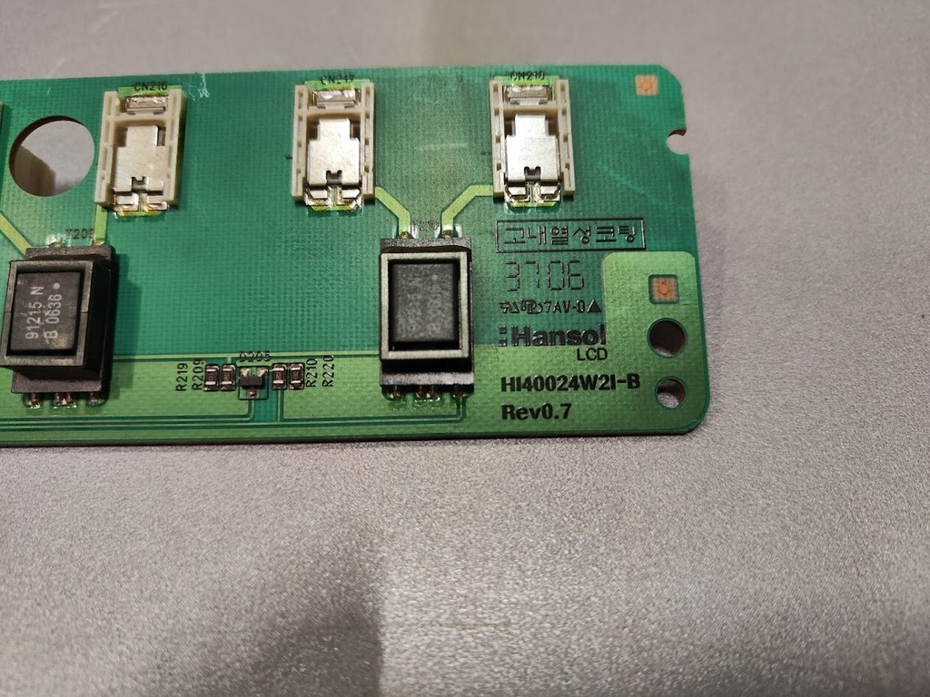 Hansol HI40024W2I-B Rev 0.7 Power Supply PCB Board for TV Untested For Parts