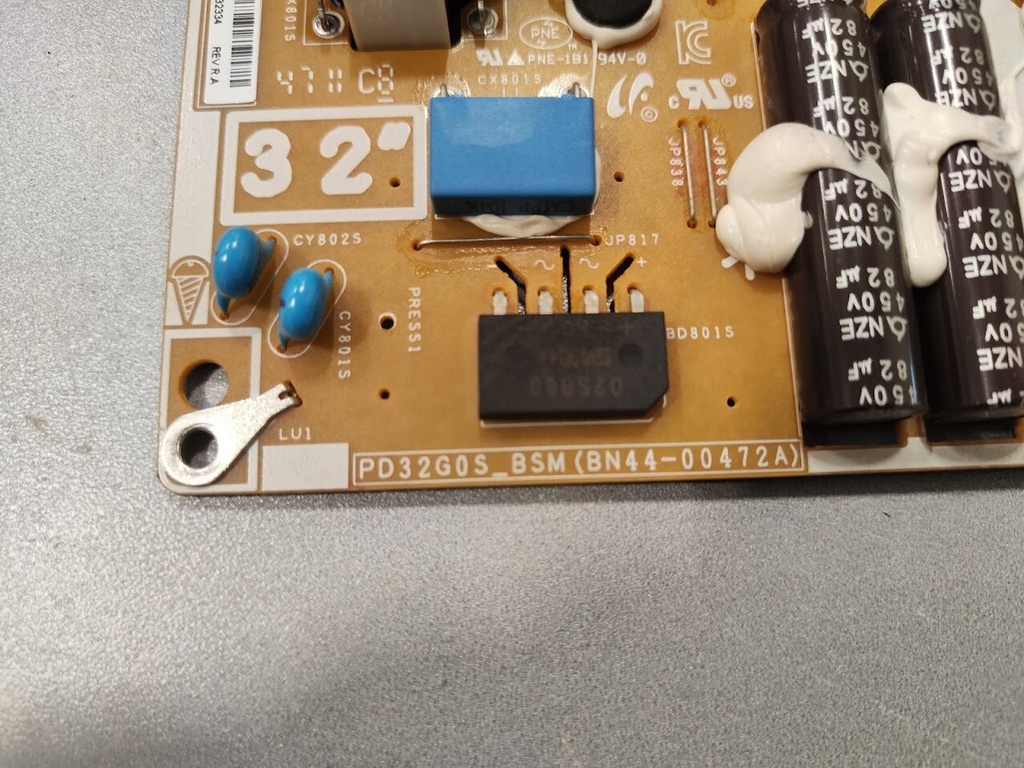 Samsung Power Supply Board PD32G0S_BSM BN44-00472A for Parts Repair Untested 32'