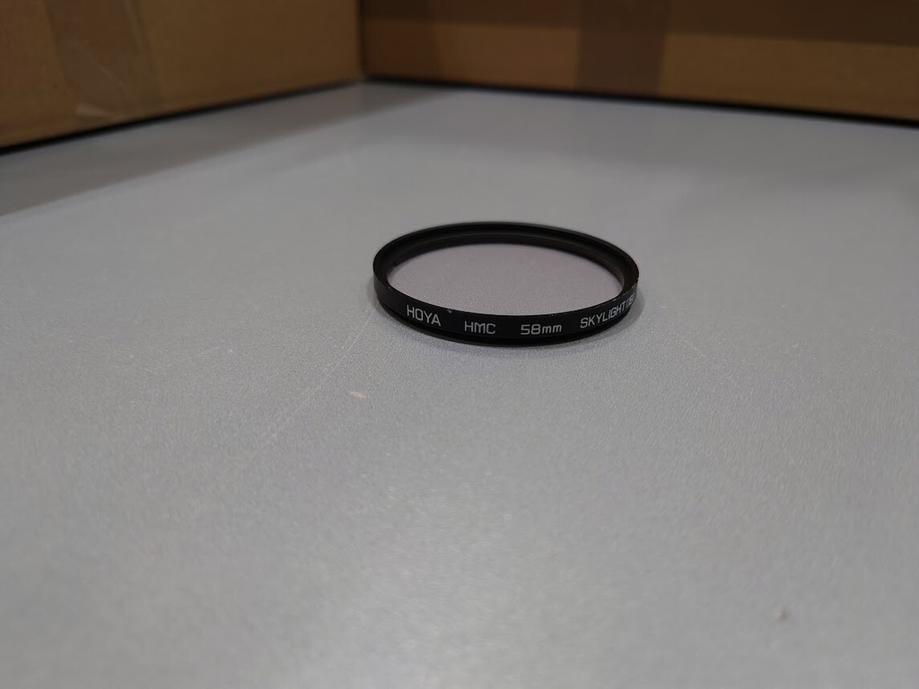 Hoya, HMC 58 mm Skylight (1B) Made In Japan Lens Filter Used