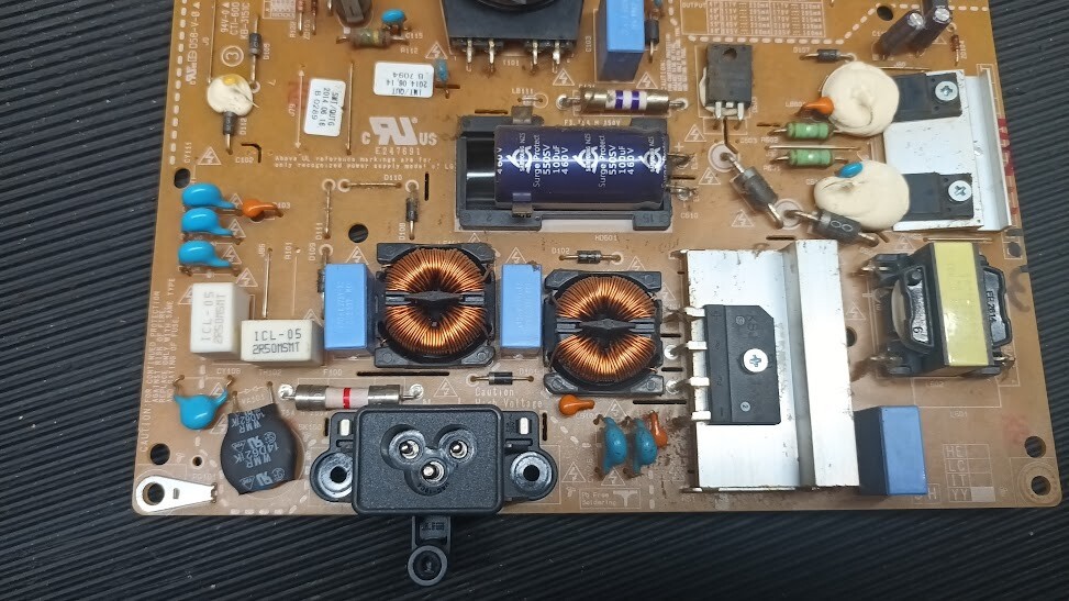 Used PCB EAX65423801 Rev 2.0 Power Board - Non-Working for Parts/Repair