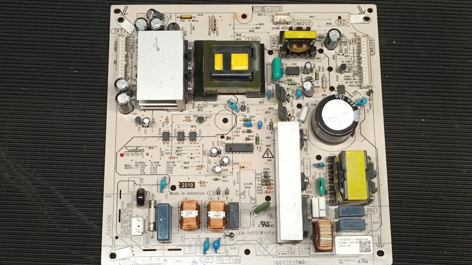 Used Sanken PSC10307E Power Board - Non-Working for Parts/Repair