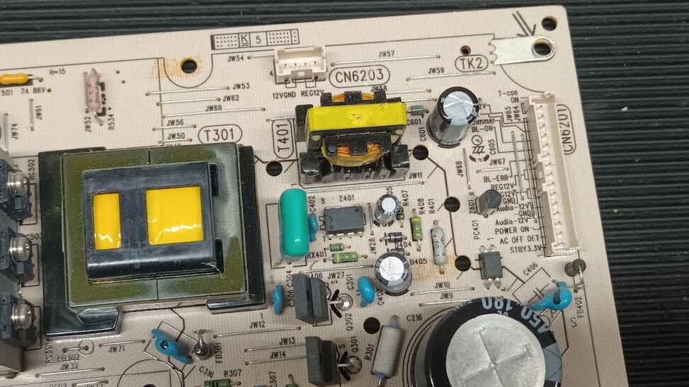 Used Sanken PSC10307E Power Board - Non-Working for Parts/Repair