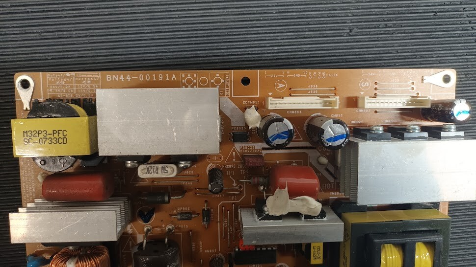 Non-Working Samsung PSLF201502B Power Supply Board - For Parts Only, No Accessor