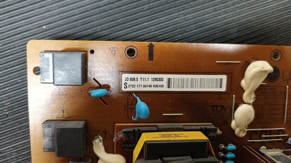 Used PLHL-T808A(LIPS32) Power Board - Non-Working for Parts/Repair