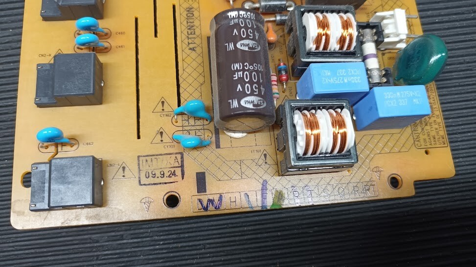 Used PLHL-T808A(LIPS32) Power Board - Non-Working for Parts/Repair