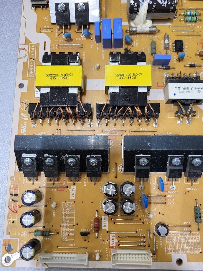 L48EM8A Power Board PSLF271E REV1.2 - Untested, Sold As-Is for Parts