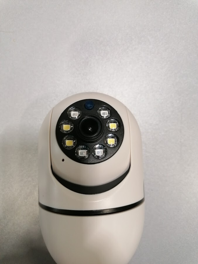 Smart Camera with LED Lights Bulb Socket Design Not Working For Parts