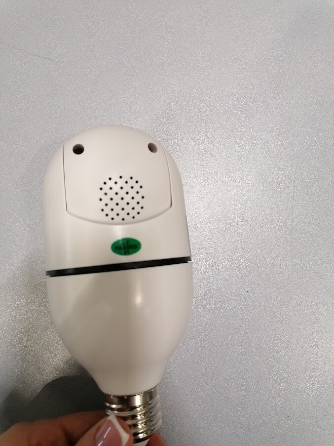 Smart Camera with LED Lights Bulb Socket Design Not Working For Parts