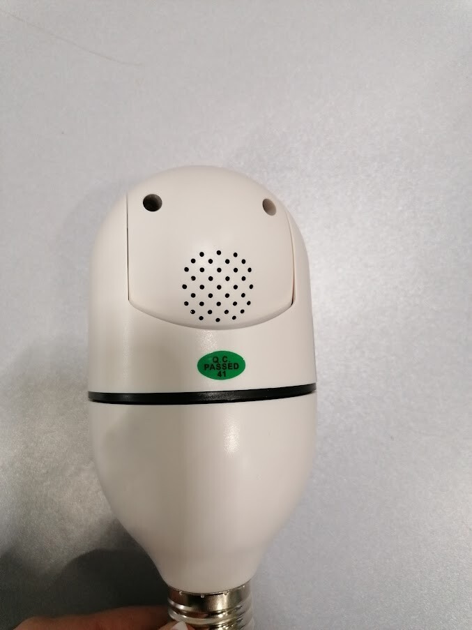 Smart Camera with LED Lights Bulb Socket Design Not Working For Parts