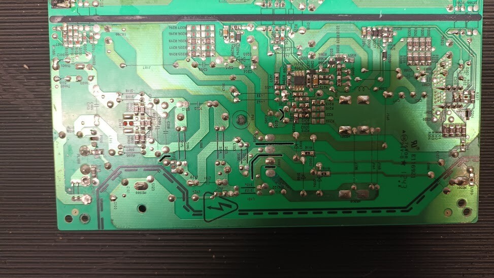 Used Vestel 17IPS19-4 Power Board - Non-Working for Parts/Repair