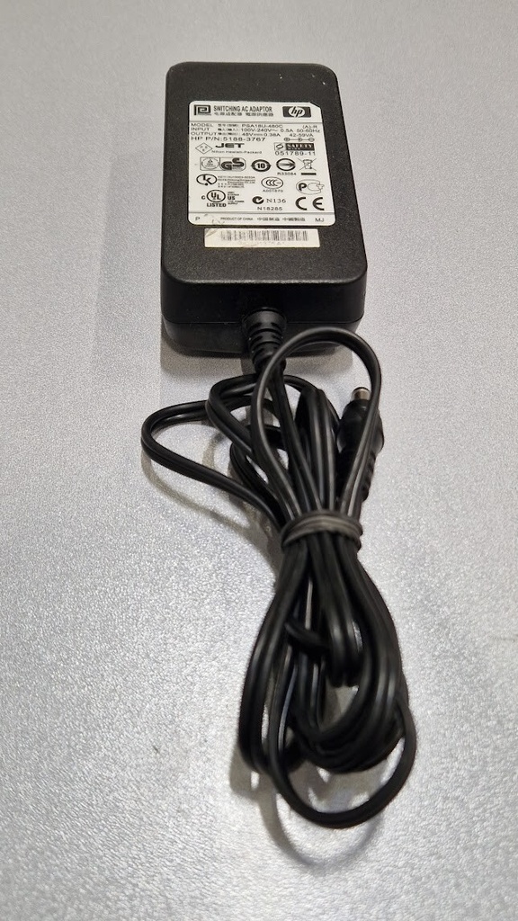 HP PSA18U-480C AC Adapter 48V 0.38A Used Working Without Power Cord