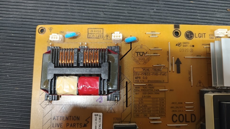 Used Non-Working PLHL-T826D PCB Board - For Parts Only