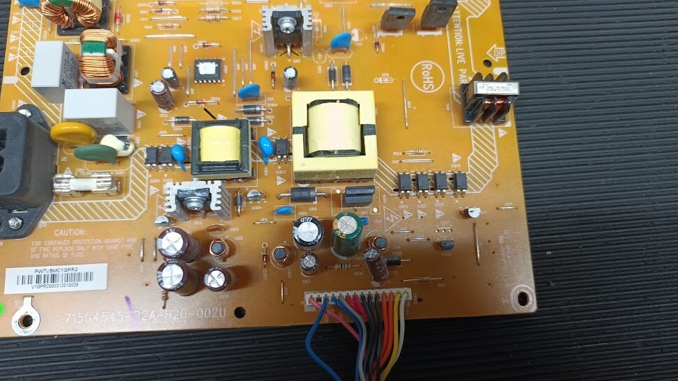 Used LG 715G4545-P2A-H20-002U Power Board - Non-Working for Parts/Repair