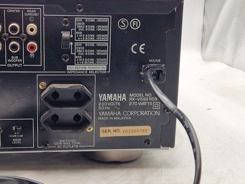 Yamaha RX-V592RDS Natural Sound AV Receiver - Used, Working