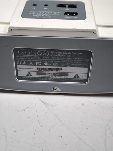 Sonos ZonePlayer S5 Wireless Speaker - For Parts, Not Working White
