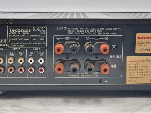 Technics SU-A600 Stereo Integrated Amplifier - Working, No Accessories