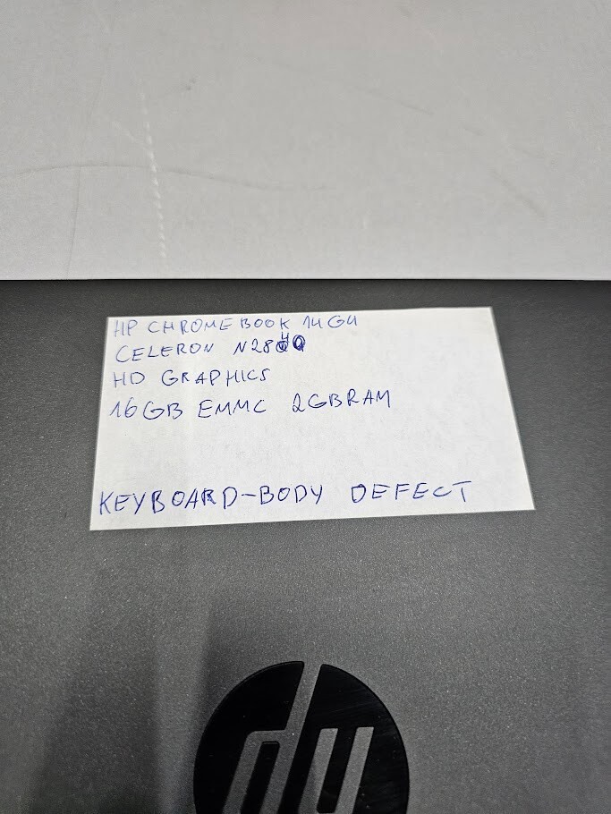 HP Chromebook 14 G4 - Intel Celeron N2840, 16GB eMMC, 2GB RAM, Keyboard Defect