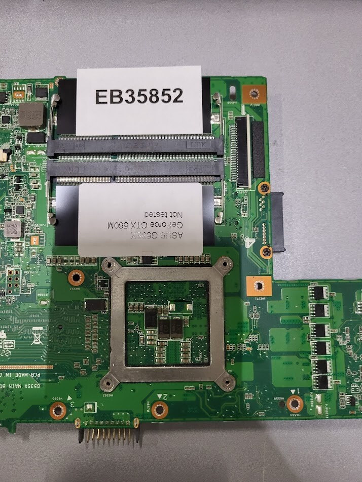 ASUS G53SX Motherboard - GTX 560M Untested For Parts/Repair