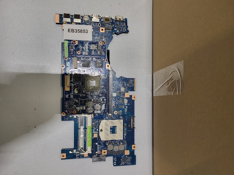 ASUS G75VW Motherboard - GTX 670M, Untested, For Parts/Repair