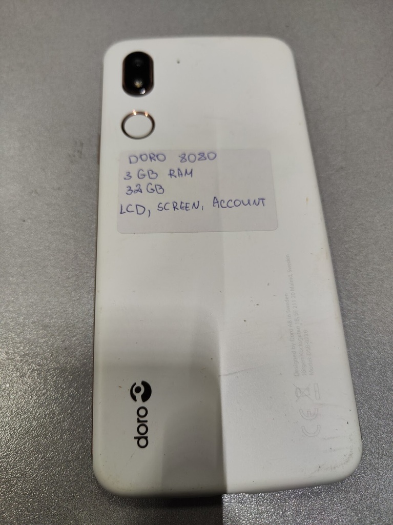 Doro 8030 Smartphone 3GB RAM 32GB Broken Screen LCD Account Locked