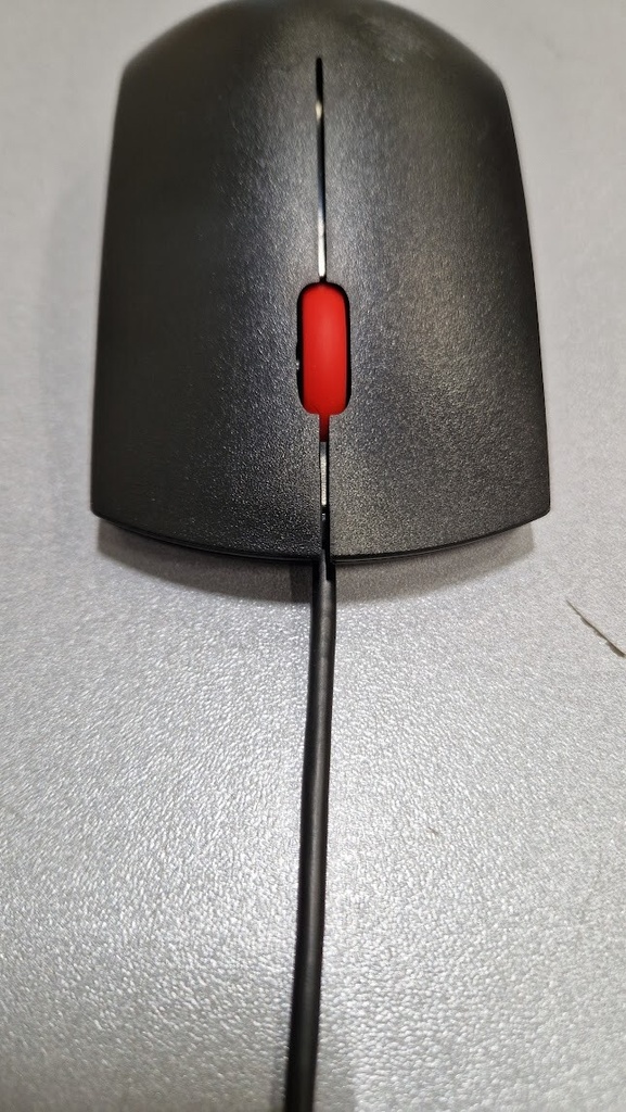 Lenovo EMS-537A USB Wired Mouse Reliable 3-Button Design Used Working