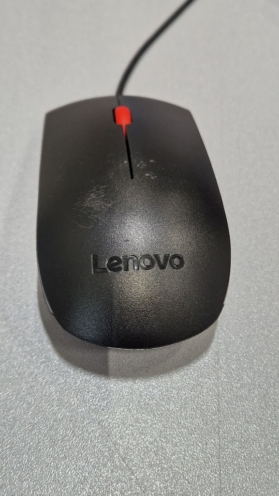 Lenovo EMS-537A USB Wired Mouse Reliable 3-Button Design Used Working