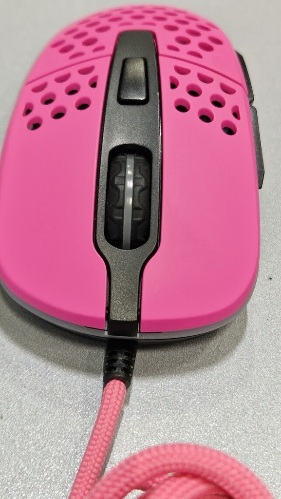 Xtrfy XG-M4-RGB Ergonomic Pink Wired Gaming Mouse Used Working
