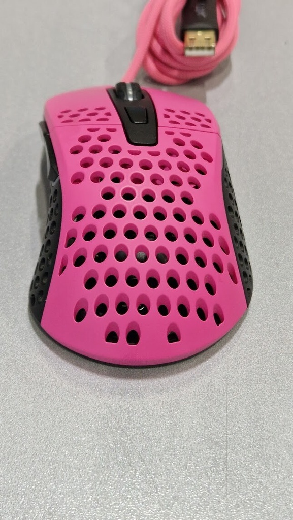 Xtrfy XG-M4-RGB Ergonomic Pink Wired Gaming Mouse Used Working