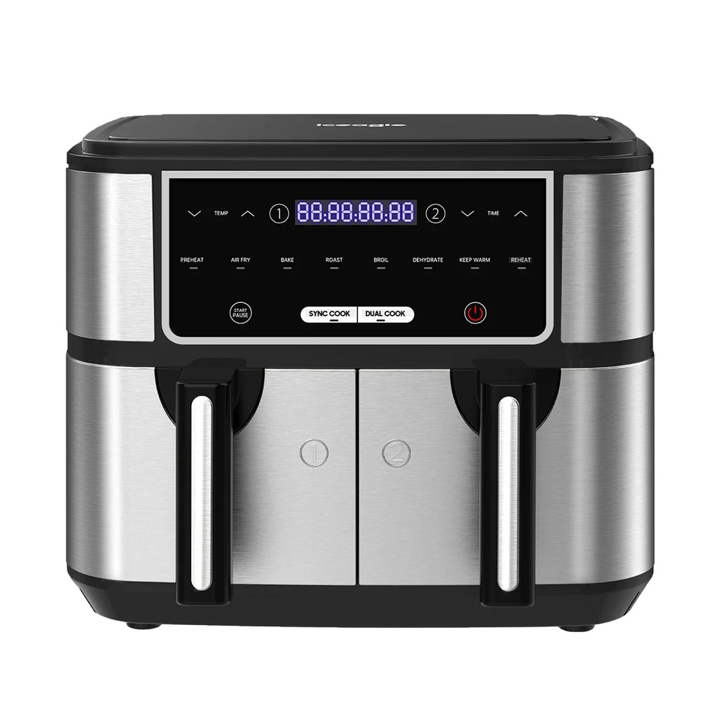 Iceagle Hot Air Fryer Double Zone Hot Air Fryer KDF-5515DT 10L 2600W New