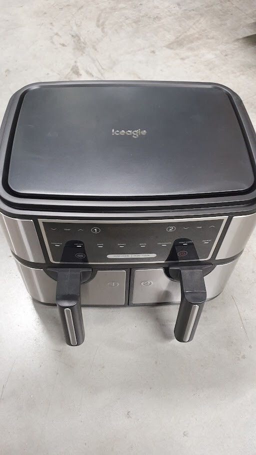 Iceagle Hot Air Fryer Double Zone Hot Air Fryer KDF-5515DT 10L 2600W New