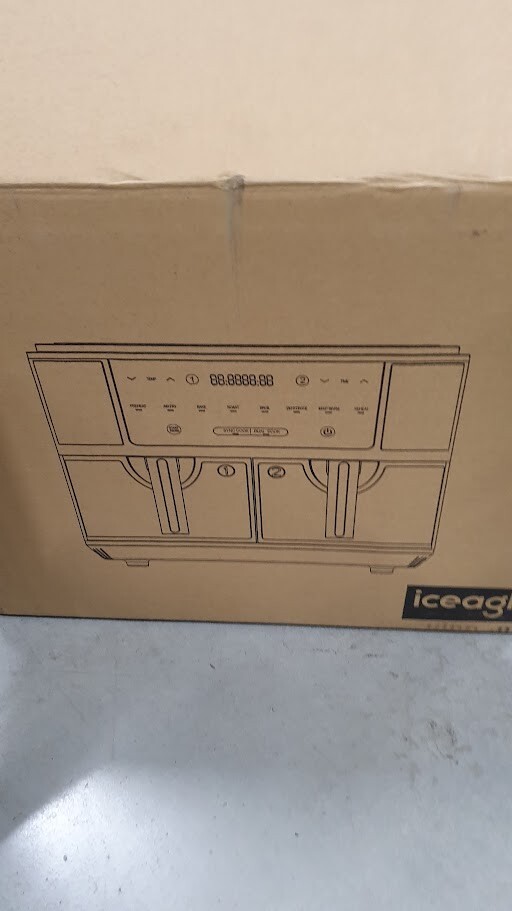 Iceagle Hot Air Fryer Double Zone Hot Air Fryer KDF-5515DT 10L 2600W New