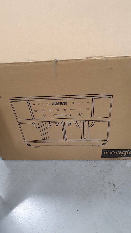 Iceagle Hot Air Fryer Double Zone Hot Air Fryer KDF-5515DT 10L 2600W New